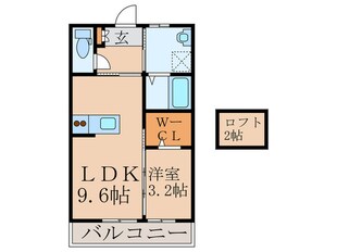 クレール・ロッジの物件間取画像